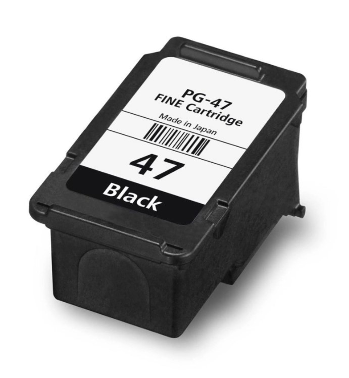 PG-47 Black & CL-57 / CL-57S Color Ink Cartridge Set for Inkjet Printers