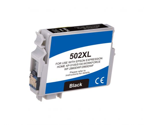 High-Capacity Black Ink Cartridge – Compatible with 502XLBK Series