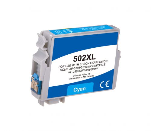 High-Capacity Cyan Ink Cartridge – Compatible with 502XLC Series