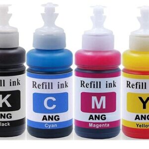 Universal Refill Ink Kit for Inkjet Printers – 100ml Each (CMYK, 4 Bottles)