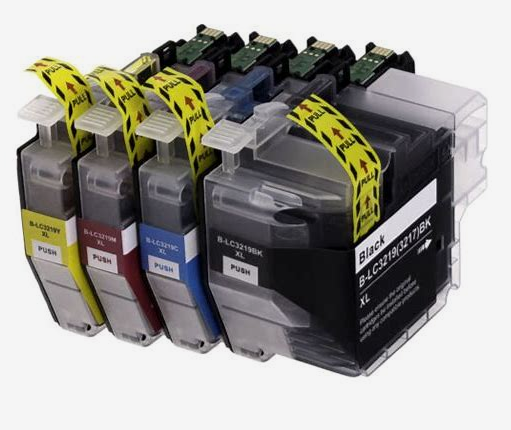 Full Set of High-Yield Ink Cartridges – Compatible with LC3219XL / LC3217XL Series – For MFC-J6930DW